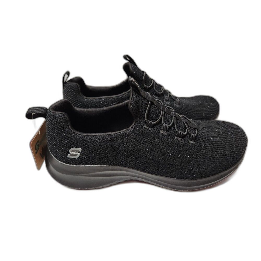 S Sport by Skechers Black Slip‑On Sneakers Women’s 11 Memory Foam No‑Tie